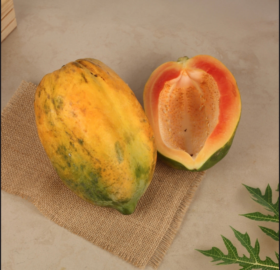 Fresh Papaya | Premium Sweet Juicy Papita | Farm Fresh Tropical Fruit ( 600 grams )