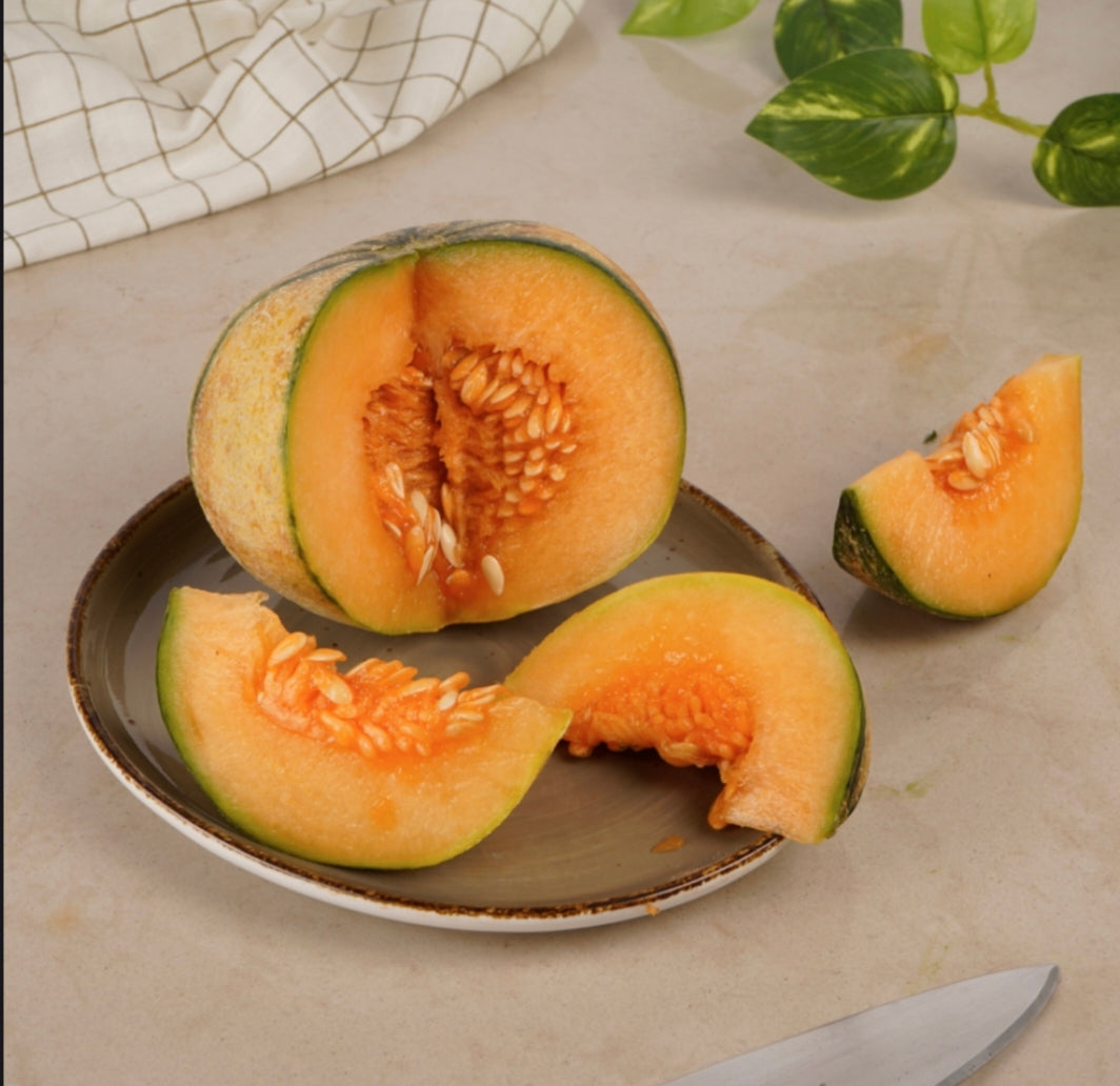 Sweet Juicy Kharbuja | Premium Farm Fresh Muskmelon (500 grams )