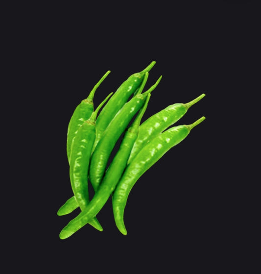 Fresh Green Chilli (Hari Mirch) | Farm Fresh Natural Chilies Fresh Green Chilli (Hari Mirch) | Farm Fresh Natural Chilies ( 100 grams )