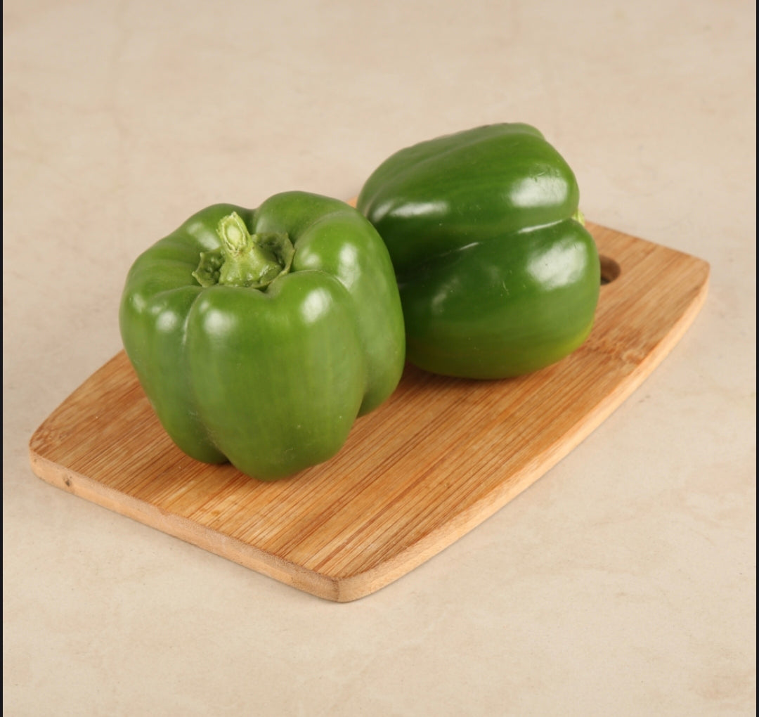 Fresh Green Capsicum (Shimla Mirch) | Farm Fresh Bell Pepper ( 250 )