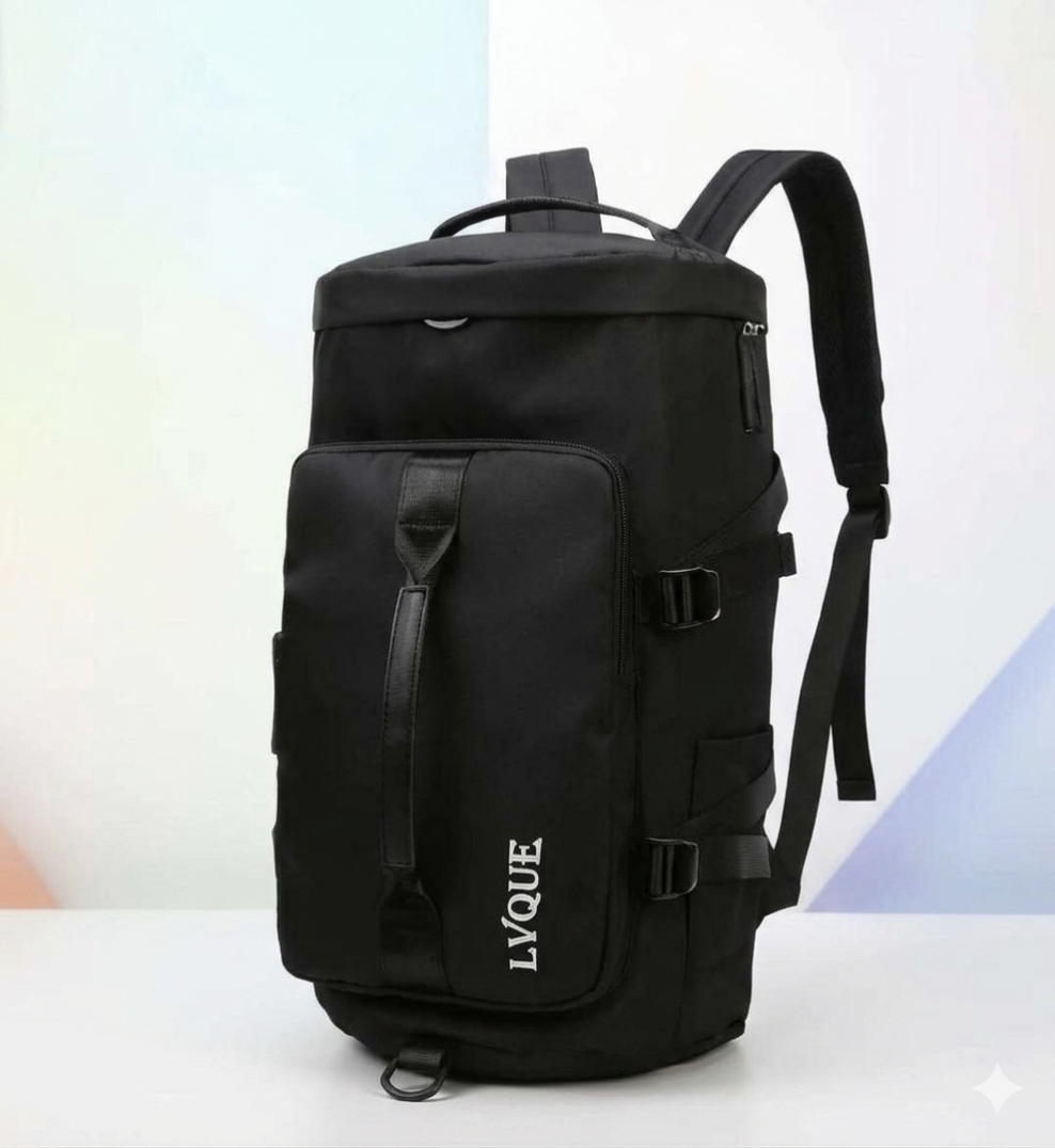 LVQUE Convertible Backpack 30L, Roll-Top Laptop Bag with Shoe Compartment, Waterproof Travel Backpack for Men & Women, Fits 15.6” Laptop