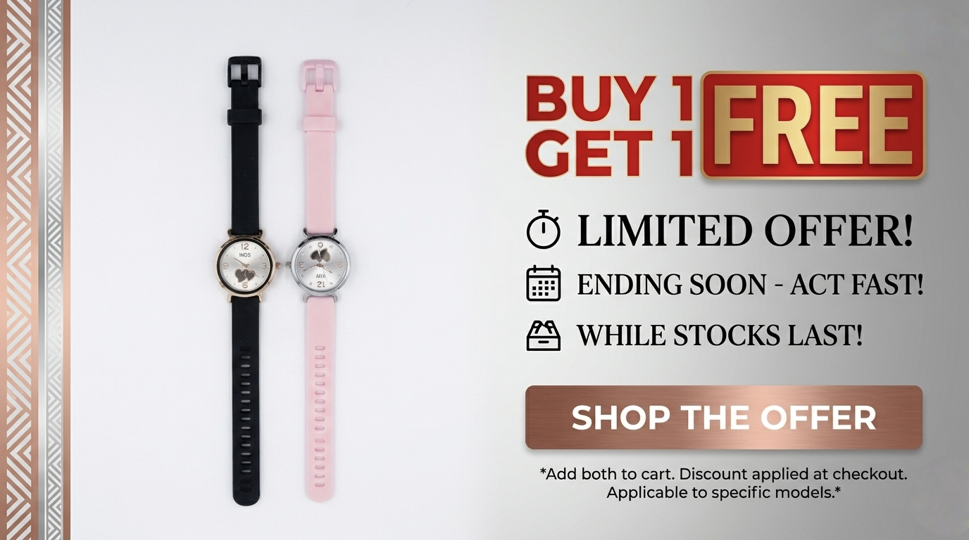 Kids Analog Watch Combo Pack (Buy 1 Get 1 Free) | Boys & Girls Wrist Watches