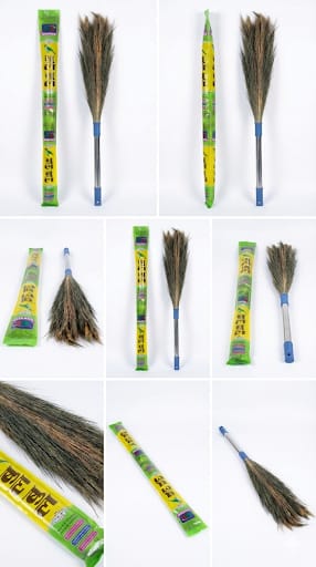 Bulbul Premium Grass Broom with Stainless Steel Handle