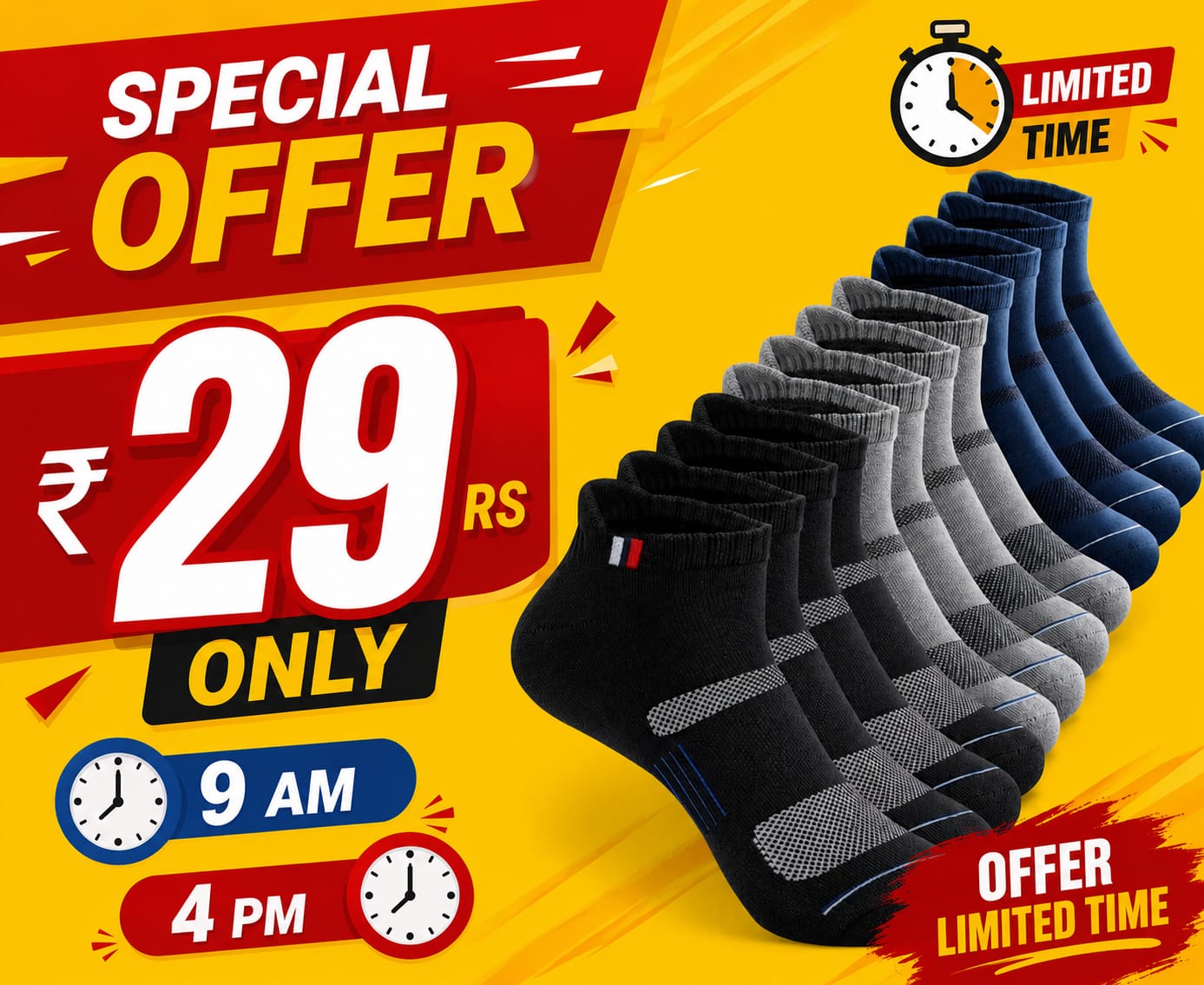 Men's Cotton Ankle Length Sports Socks | Breathable Low Cut Cushioned Running & Gym Socks | Elastic Arch Support Athletic Socks (Multicolor Pack)