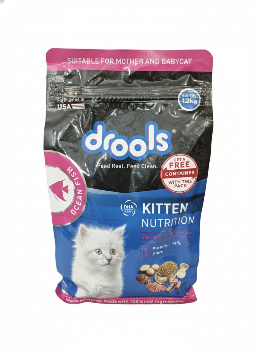 Drools Kitten Nutrition Ocean Fish Dry Cat Food (1.2kg)