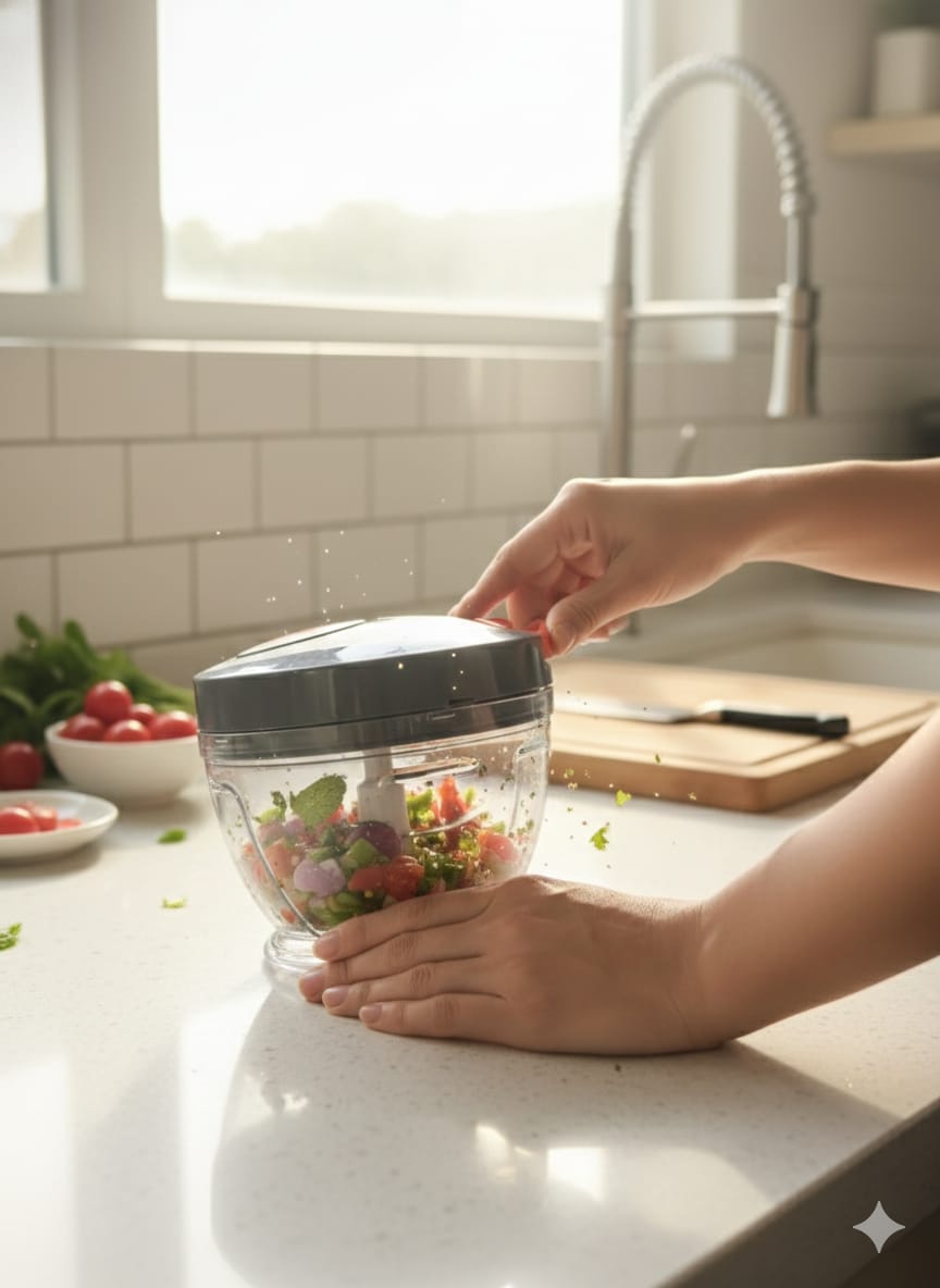 Chirag 600ml Manual Pull Cord Vegetable Chopper