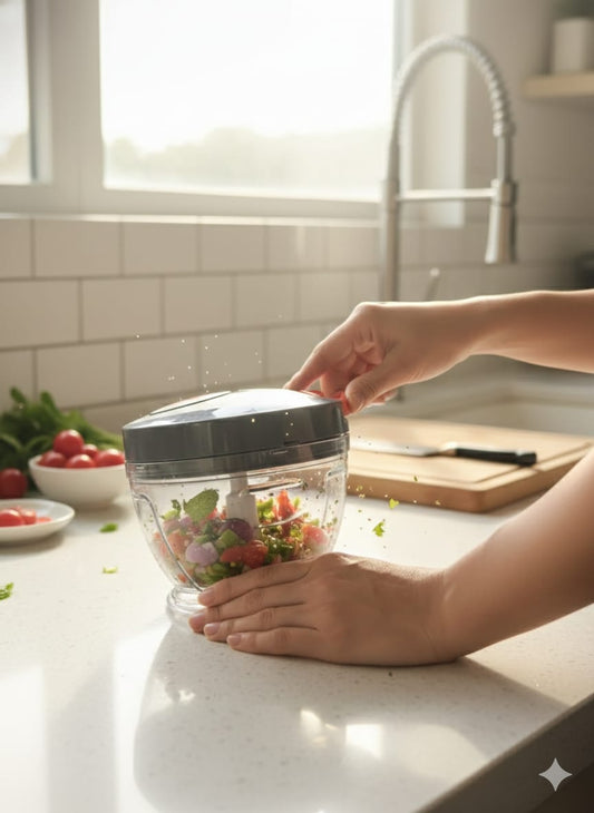 Chirag 600ml Manual Pull Cord Vegetable Chopper