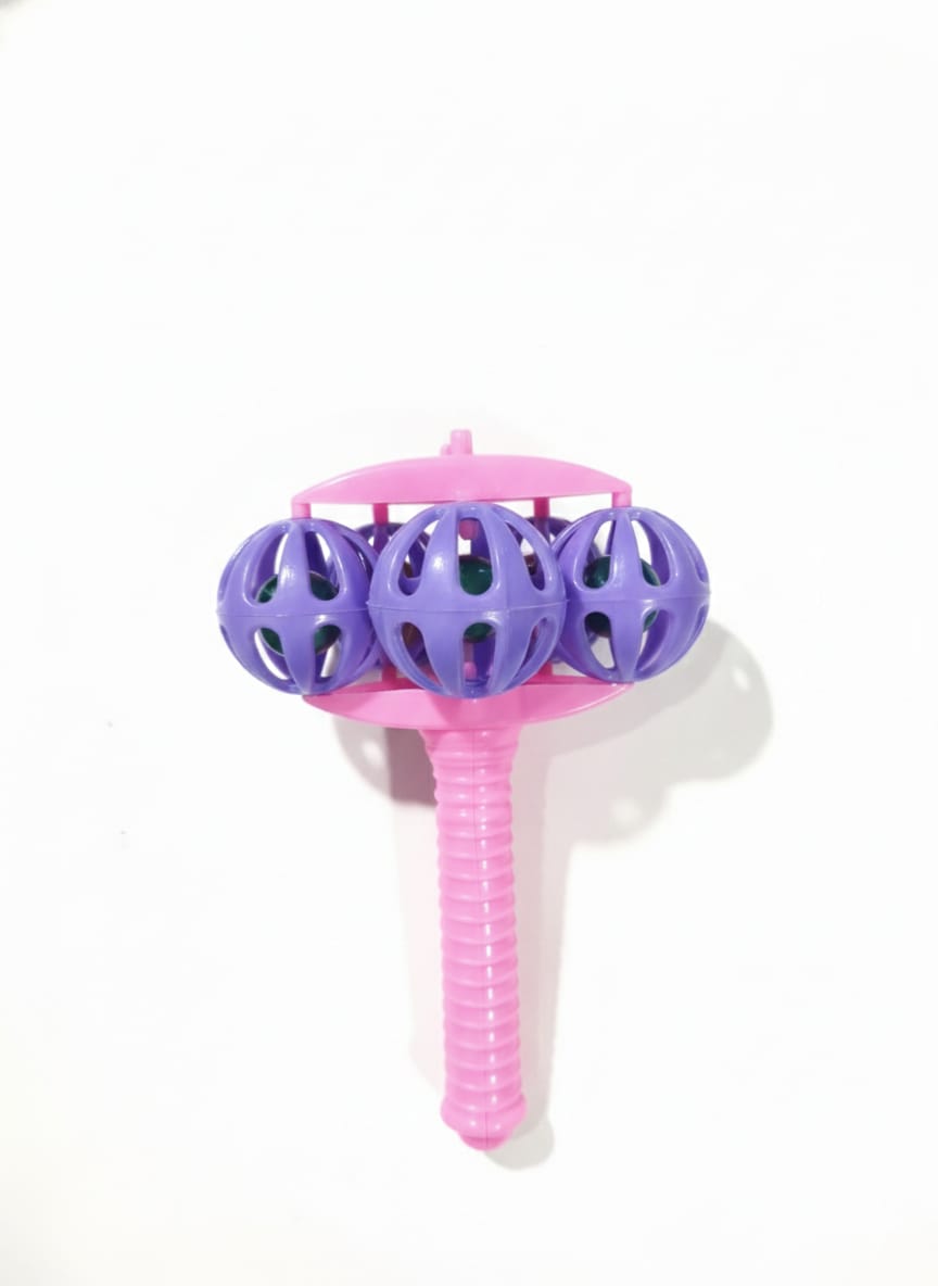 Baby Rattle Toy with Easy-Grip Handle – Colorful Sensory Toy