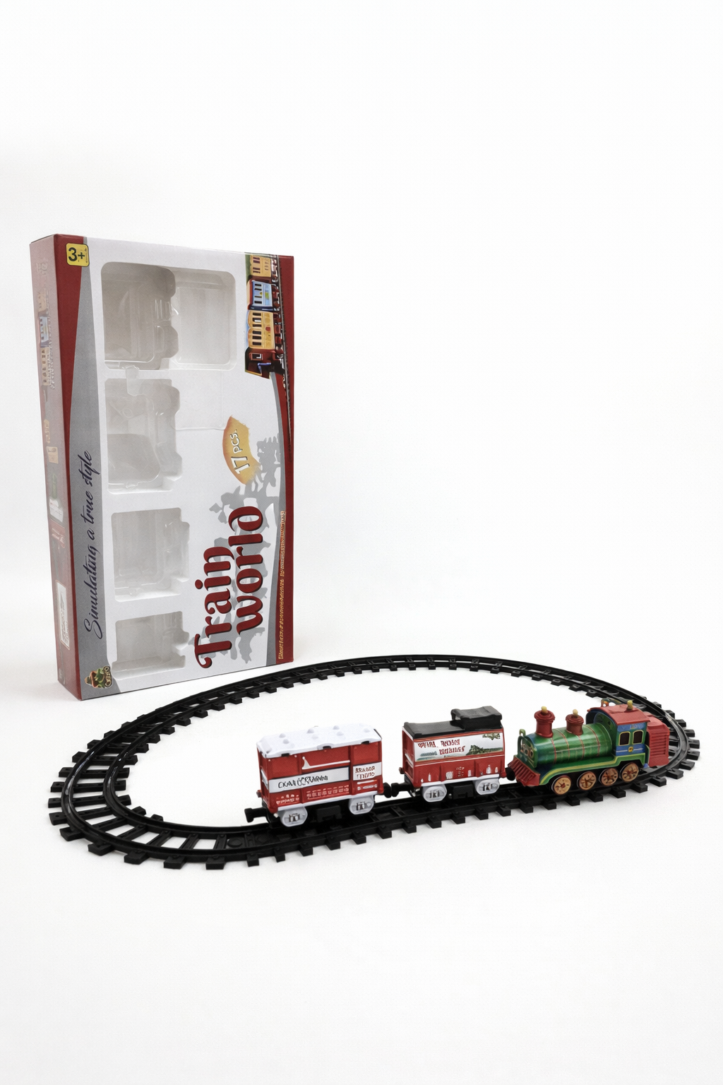 Toy Train Set for Kids | 17 Pieces Battery Operated Train with Track