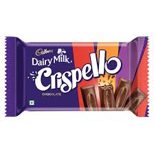 Cadbury Dairy Milk Crispello Chocolate Bar | Crispy Wafer Filled Milk Chocolate | Light & Crunchy Chocolate Snack | Delicious Treat for All Ages