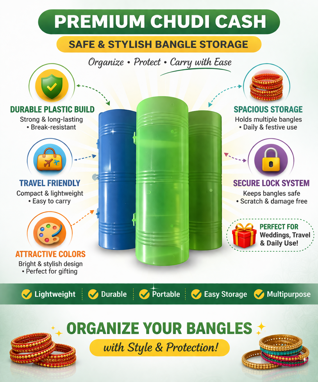 “Premium Chudi Cash – Safe & Stylish Bangle Storage” ( 1 peace )