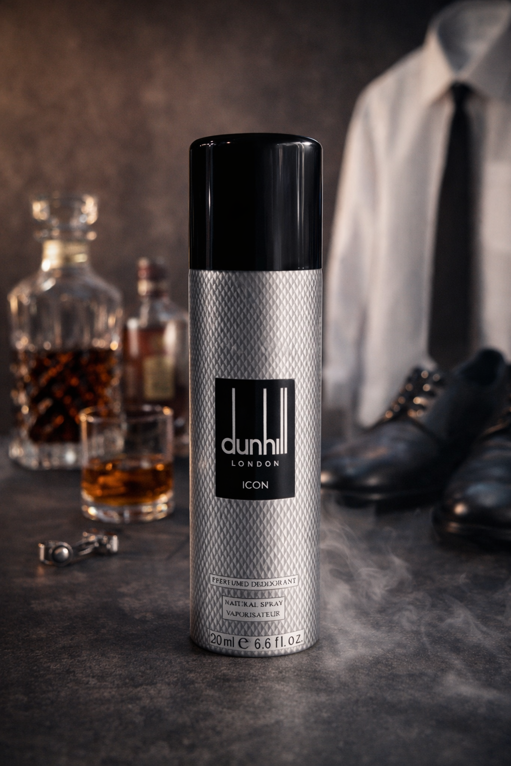Dunhill ICON Perfumed Body Spray for Men | Long-Lasting Deodorant | Refined Masculine Fragrance | 200 ml (6.6 fl oz) | Made in UK