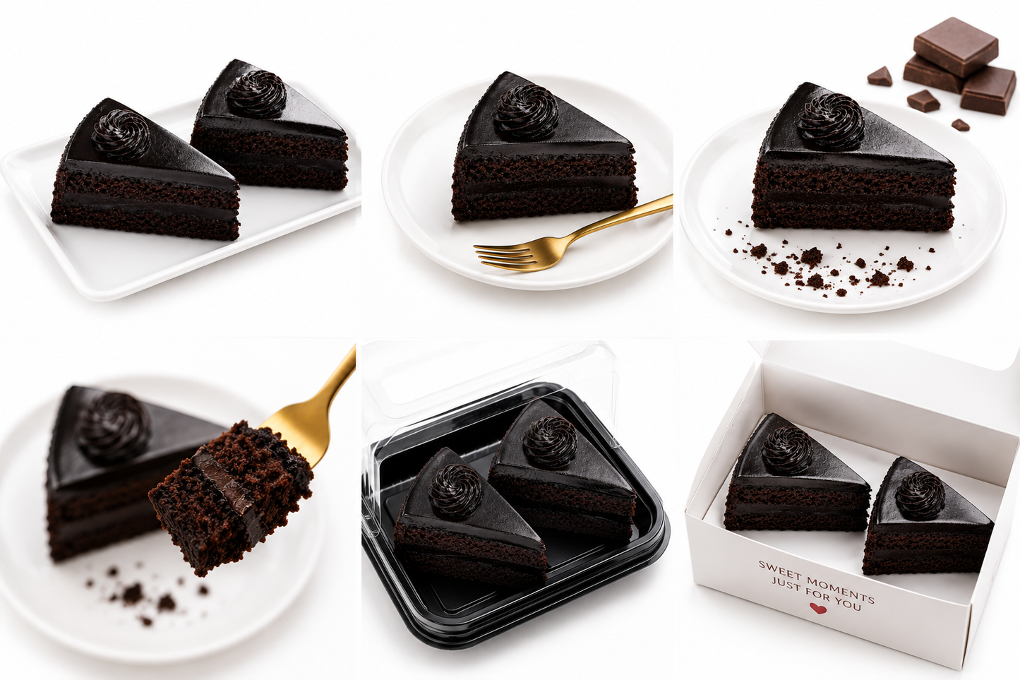 Chocolate Truffle Pastry Slice Buy 1 Get 1 Free | Rich Chocolate Cake Slice | Double Chocolate Pastry | Soft Chocolate Sponge Cake | Bakery Dessert | Eggless Chocolate Pastry