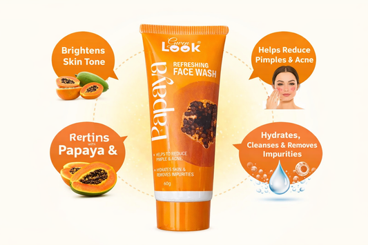 Even Look Papaya Face Wash 60g | Brightening & Anti-Acne Face Cleanser
