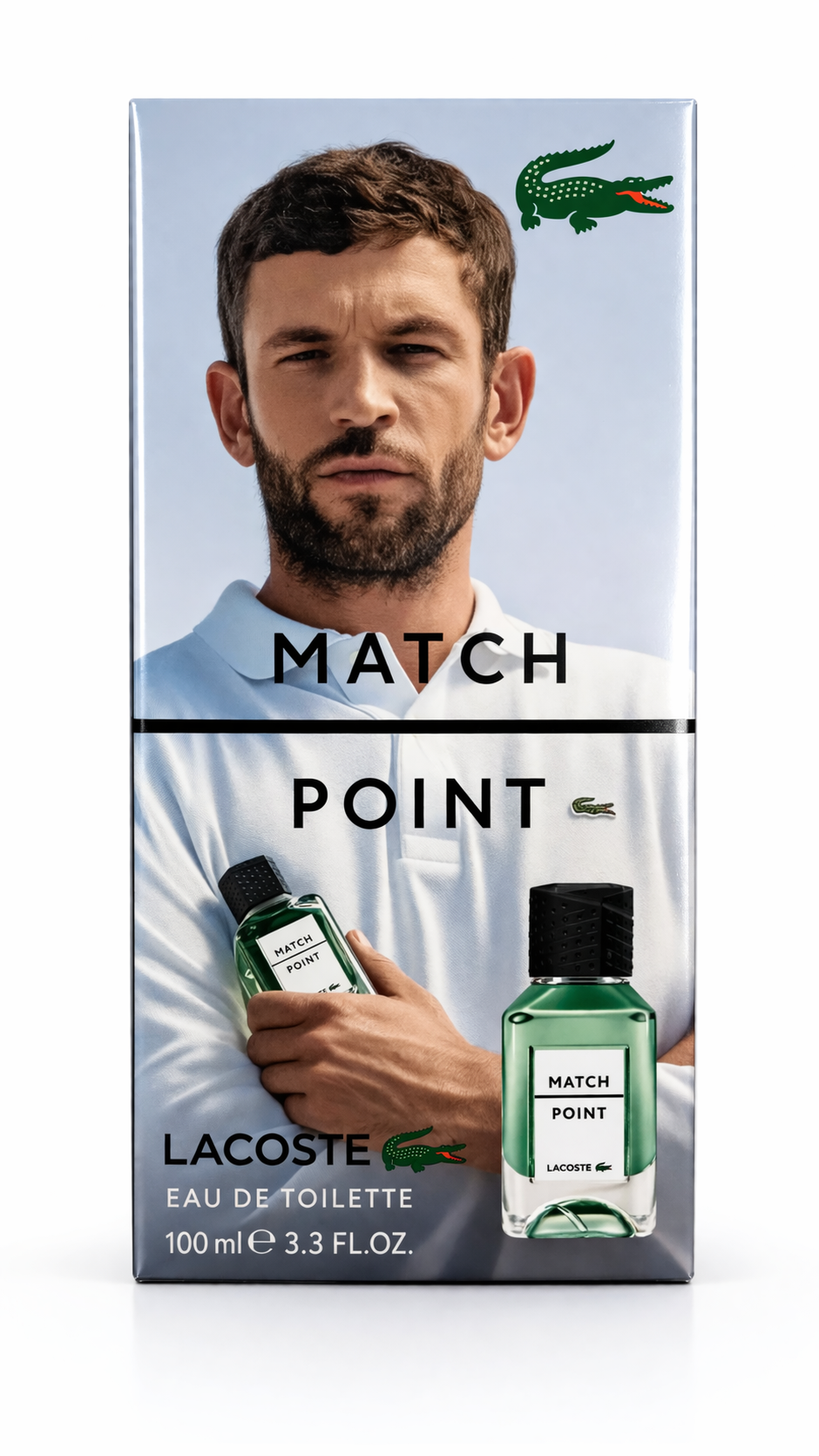 Lacoste Match Point Eau De Toilette for Men | 100ml Fresh Woody Perfume | Long-Lasting Sporty Fragrance with Basil, Sage & Vetiver