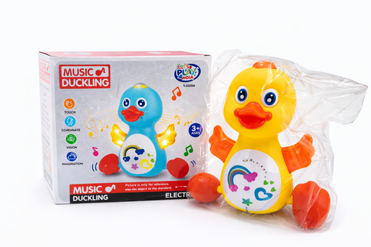Musical Duck Toy for Kids with Lights & Sound | Dancing Duck Toy with Moving Wings & Head | Battery Operated LED Toy for Toddlers | Fun Learning Toy (3+ Years)