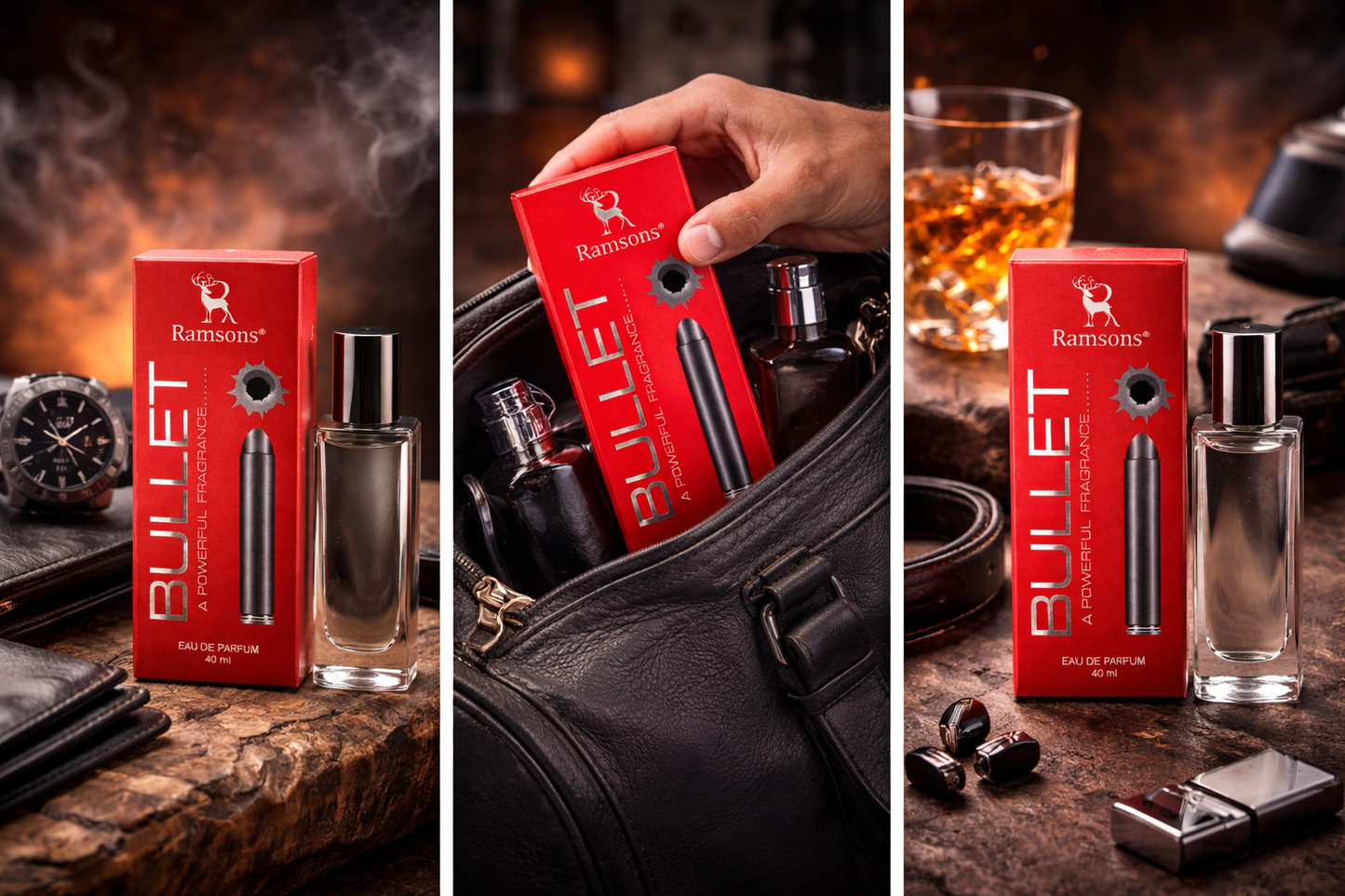 Ramsons Bullet Eau De Parfum 40 ml | Long Lasting Strong Perfume for Men