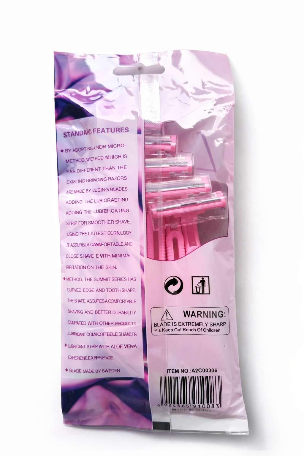 Maxi Lady 2-Blade Disposable Razors for Women | Dual Blade with Aloe Vera Strip