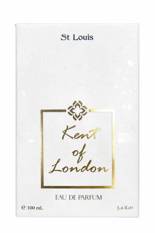 St Louis Kent of London Eau De Parfum 100ml – Long Lasting Luxury Perfume | Premium Fragrance for Men & Women | Elegant White Gold Packaging