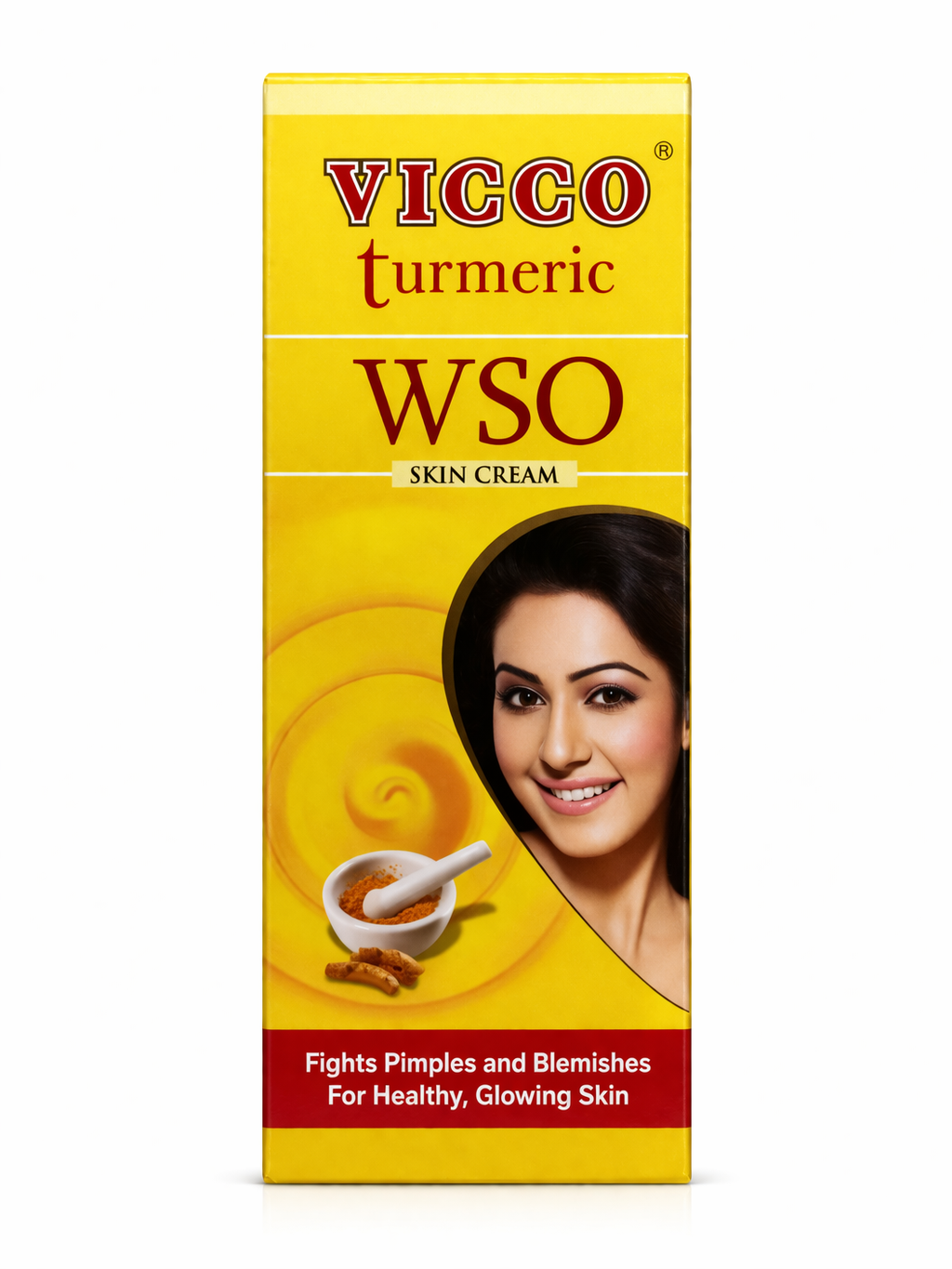 Vicco Turmeric WSO Skin Cream | Ayurvedic Anti Acne Cream for Pimples, Dark Spots, Blemishes & Glowing Skin