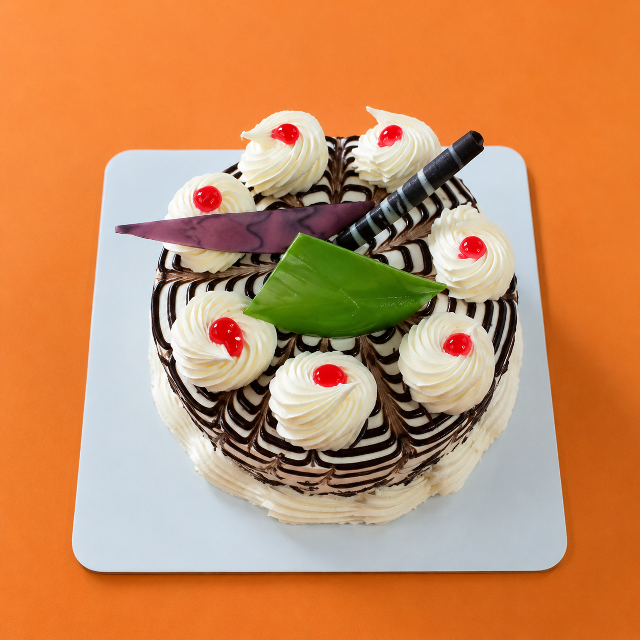 Black Forest Cake (300 grams) | Fresh Cream Chocolate Cake with Cherries | Premium Birthday Cake