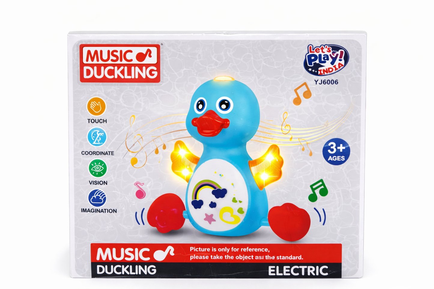 Musical Duck Toy for Kids with Lights & Sound | Dancing Duck Toy with Moving Wings & Head | Battery Operated LED Toy for Toddlers | Fun Learning Toy (3+ Years)