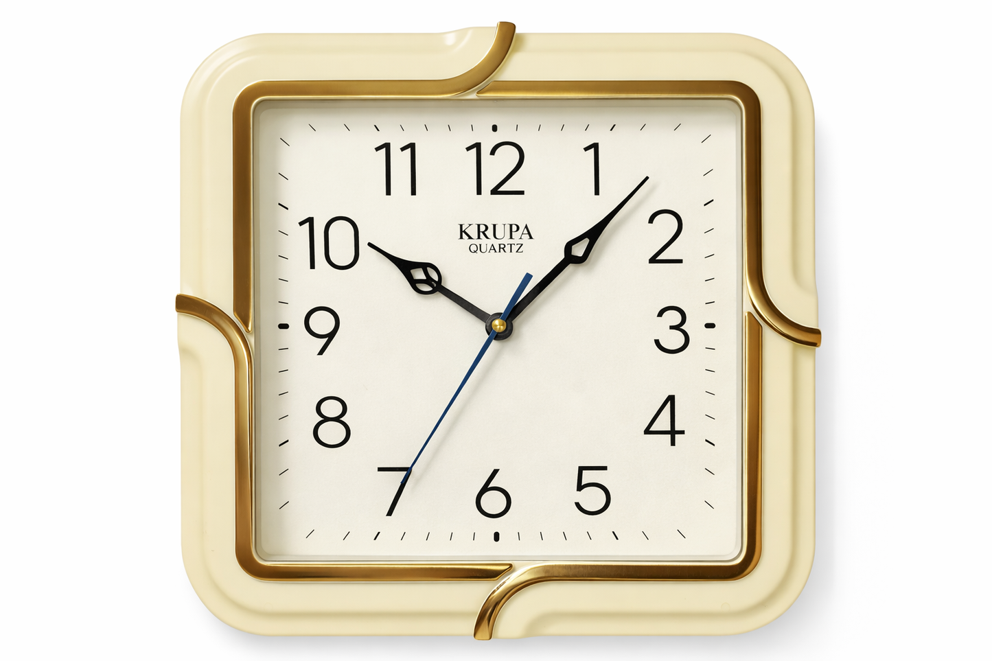 KRUPA Quartz Wall Clock 11 Inch (28 cm) | Silent Sweep, No Ticking