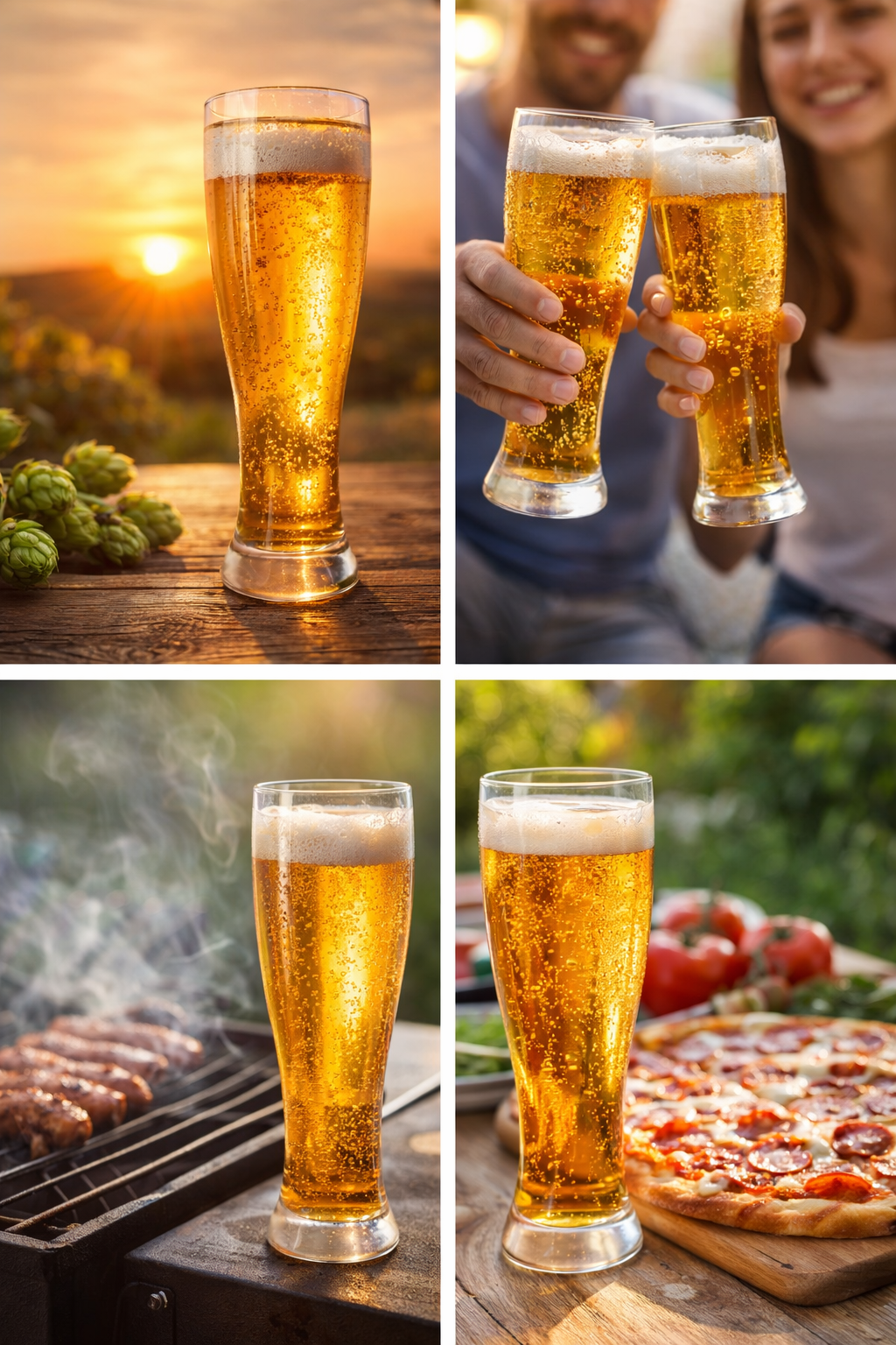 Tall Pint Beer Glass | Premium Pilsner Style Glass for Beer, Lager & Draft Drinks