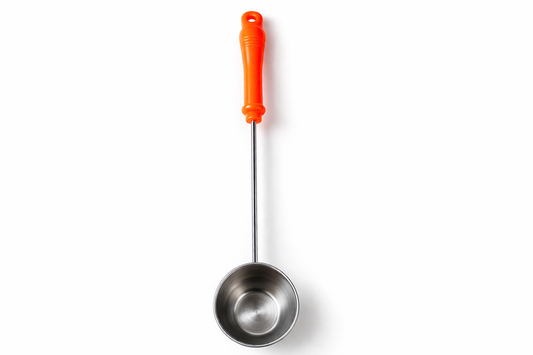 Multipurpose Plastic Ladle Spoon with Long Handle | Kitchen Soup Serving Spoon, Measuring Scoop for Flour, Rice, Milk & Curry