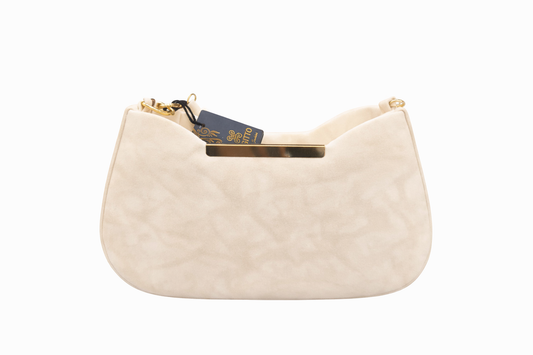 Women’s Scrunched Handle Shoulder Bag | Premium Soft PU Leather Handbag with Zip Closure, Spacious Interior & Gold-Tone Hardware