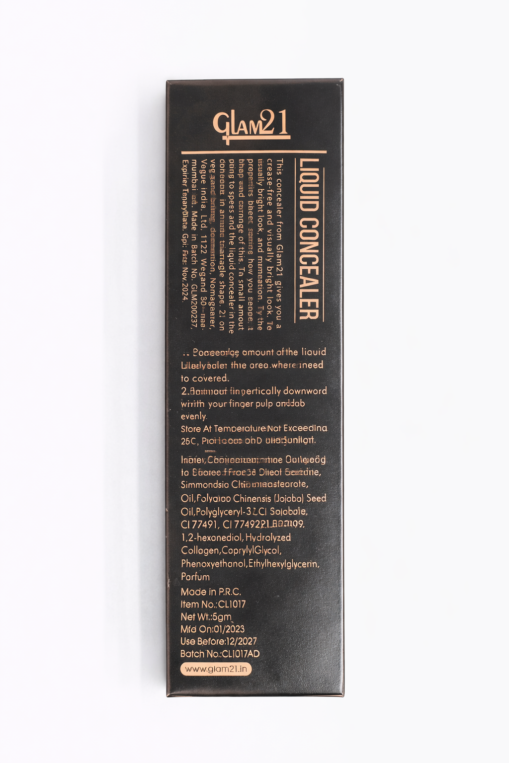 Glam21 Ultra HD Concealer 5gm | Full Coverage Concealer for Dark Circles & Spots