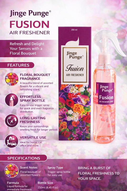 Jinge Punge Premium Oud Air Freshener Spray 250ml | Long-Lasting Oud Fragrance | Room, Car & Office Freshener | Adjustable Spray Nozzle | Luxury Home Fragrance Mist