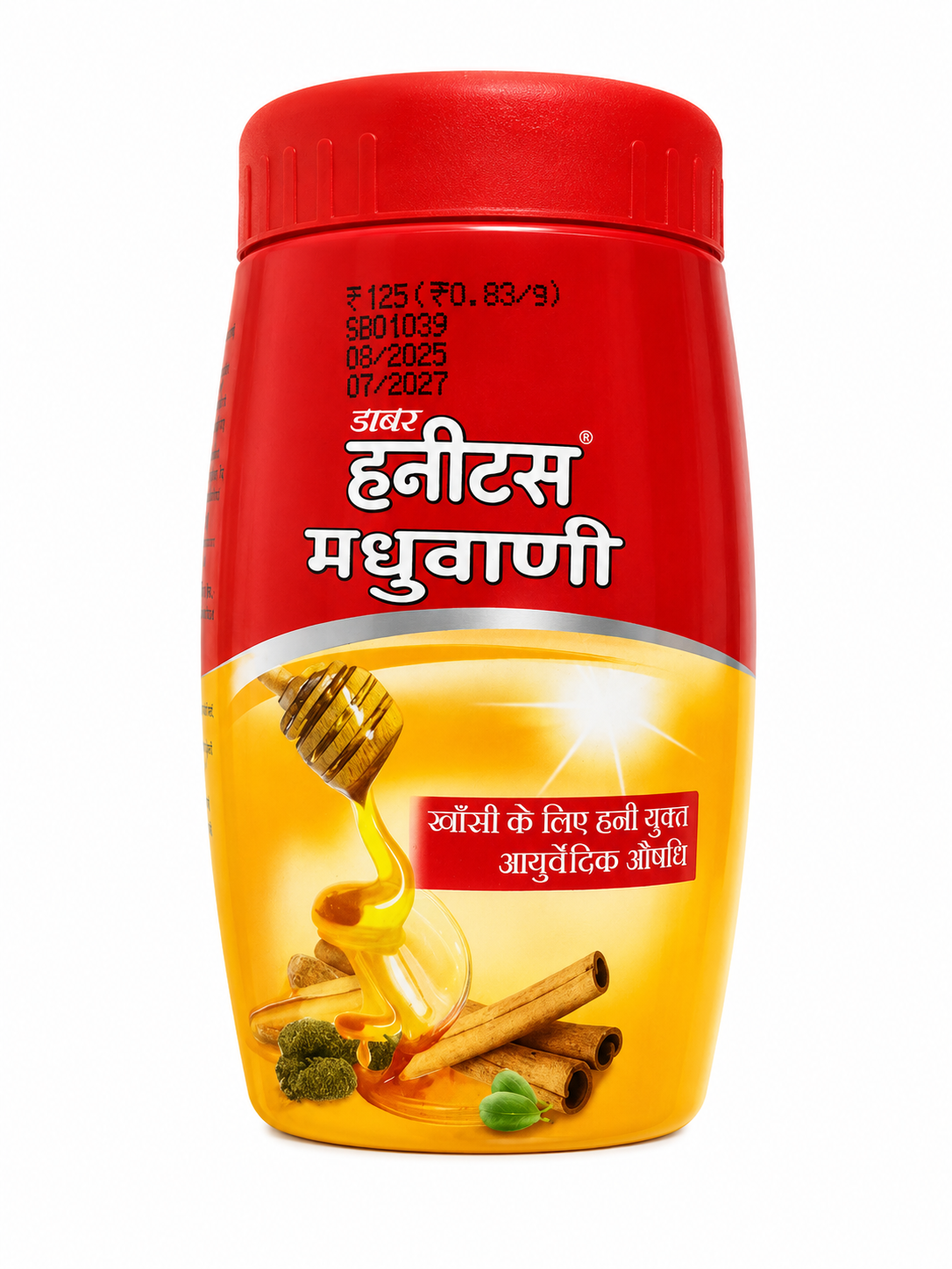 Dabur Honitus Madhuwani Ayurvedic Medicine, 150g | Honey Enriched Herbal Cough Remedy | With Mulethi, Tulsi & Dalchini | For Cough & Throat Comfort