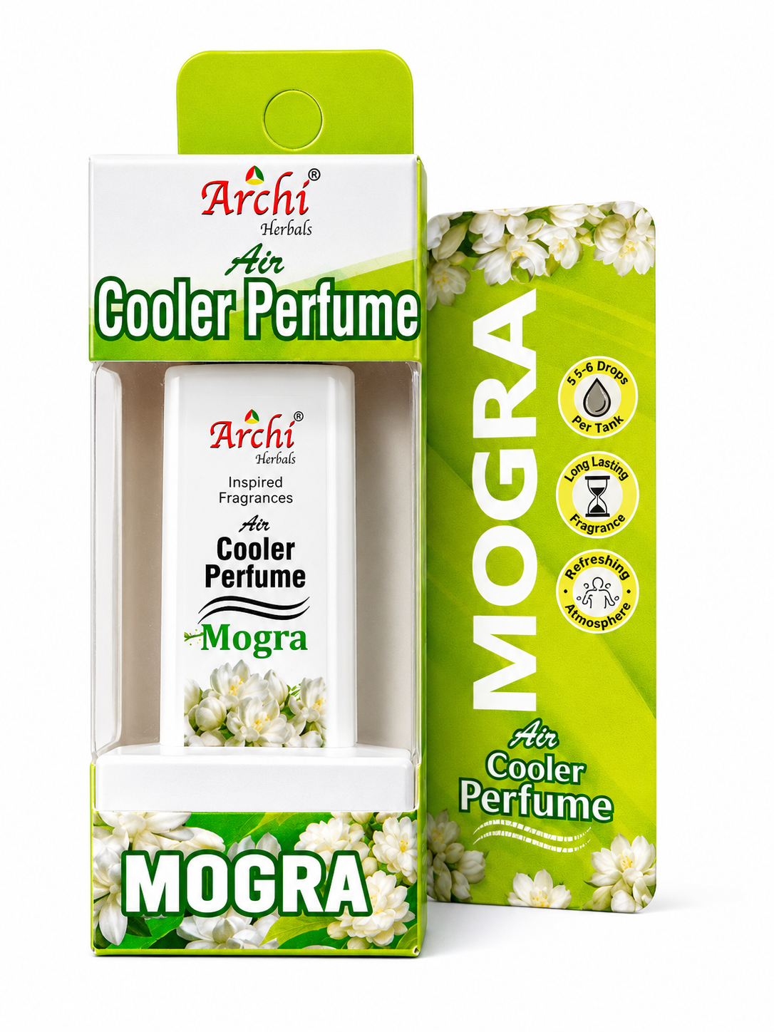 Archi Herbals Air Cooler Perfume Mogra 25 ml | Air Cooler Fragrance for Home, Office & Shops | Long Lasting Fresh Floral Fragrance | Add 5–6 Drops to Cooler Water Tank