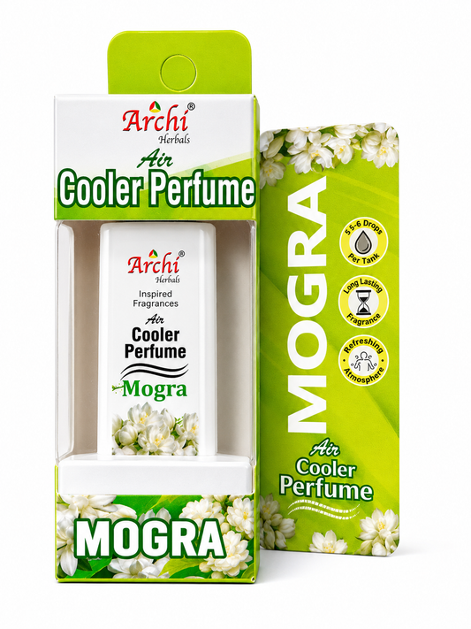 Archi Herbals Air Cooler Perfume Mogra 25 ml | Air Cooler Fragrance for Home, Office & Shops | Long Lasting Fresh Floral Fragrance | Add 5–6 Drops to Cooler Water Tank