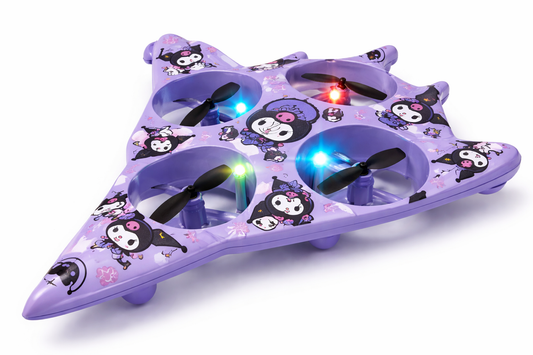 Hand Sensor Flying Spinner Toy for Kids & Teens – LED Light Mini Drone UFO with 360° Rotation, Automatic Hover & Music – Cute Cartoon Design Flying Toy (Rechargeable)
