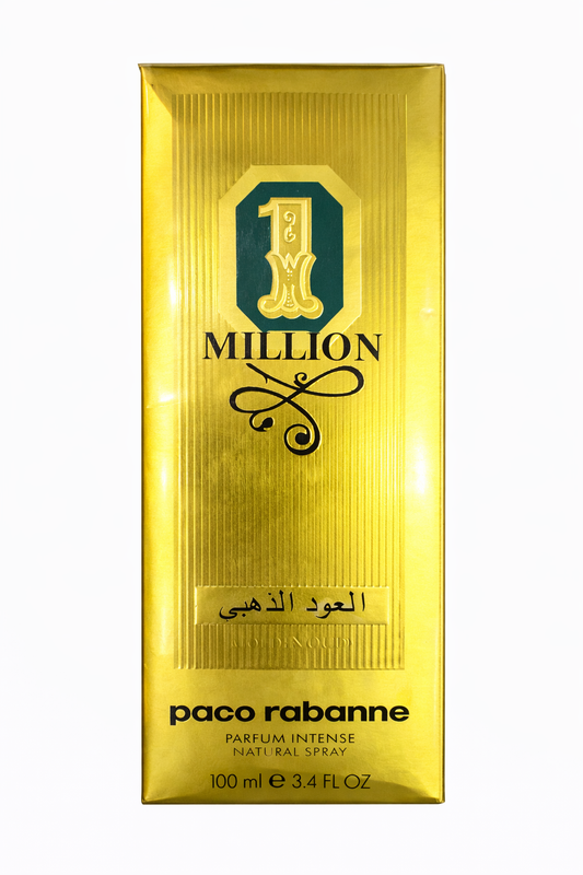 Paco Rabanne 1 Million Parfum Intense 100ml – Luxury Oud Perfume for Men | Long Lasting Premium Fragrance | Iconic Gold Bottle Perfume