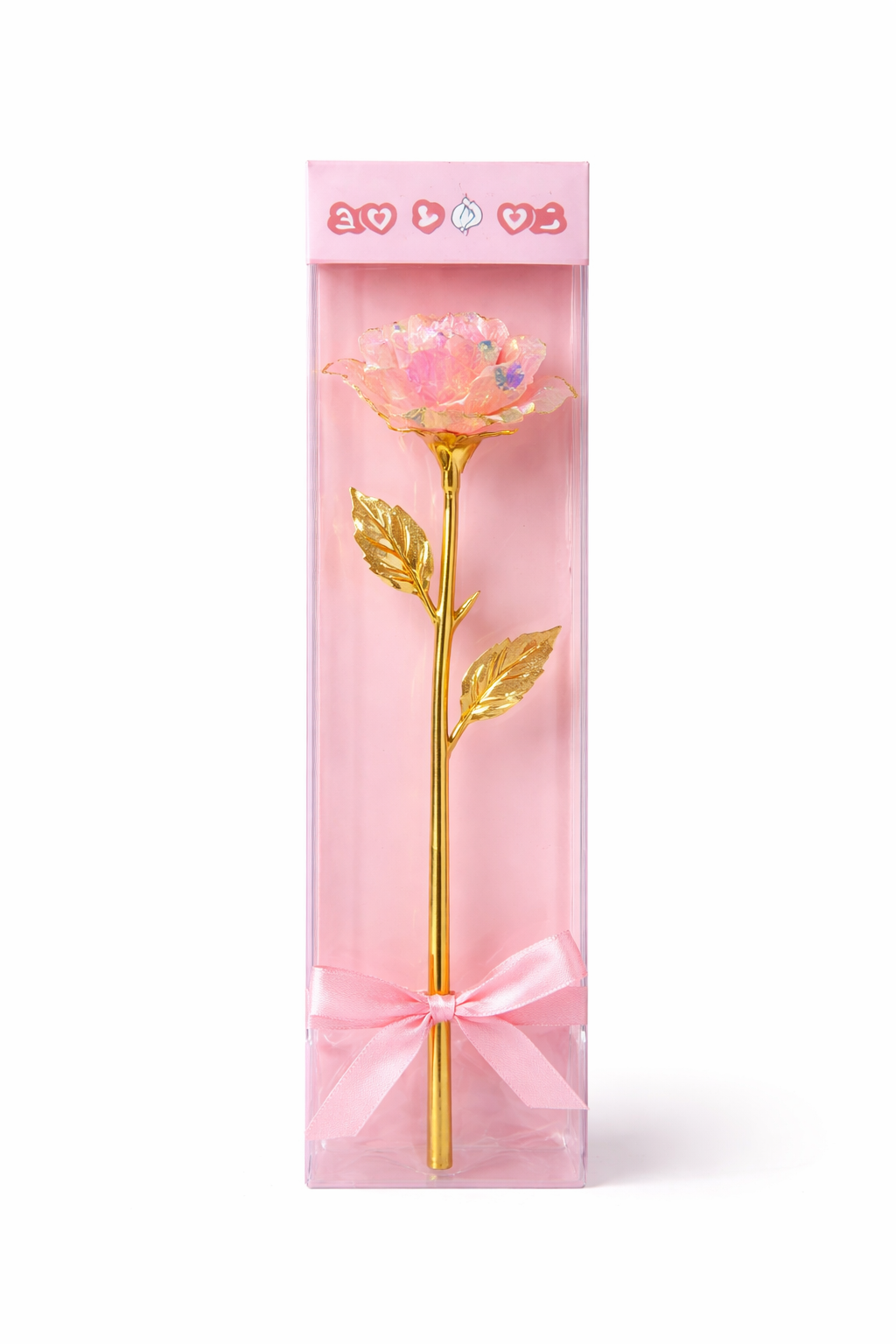 Gold Plated Artificial Rose Gift with Box | Forever Love Rose | Romantic Gift for Girlfriend, Wife & Anniversary | Premium Decorative Flower with Gift Packaging