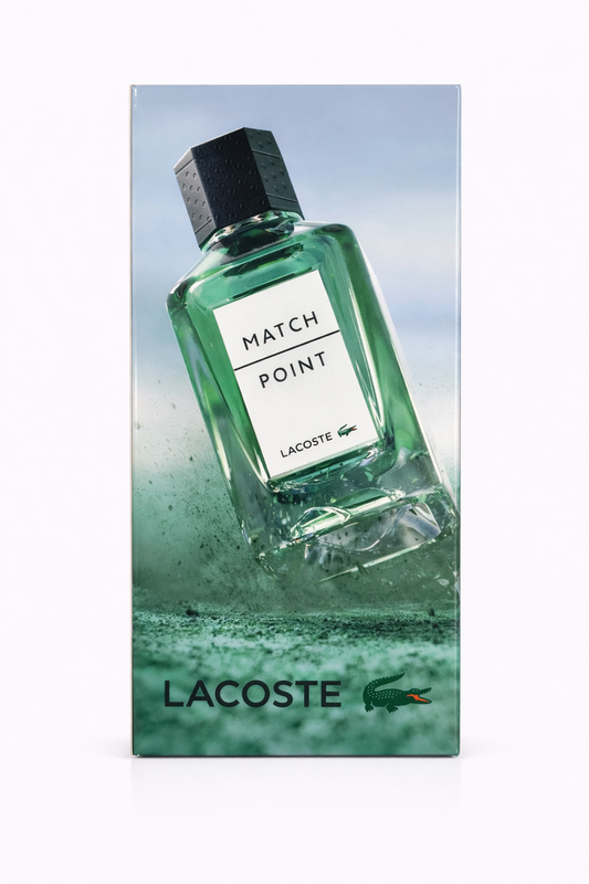 Lacoste Match Point Eau De Toilette for Men | 100ml Fresh Woody Perfume | Long-Lasting Sporty Fragrance with Basil, Sage & Vetiver