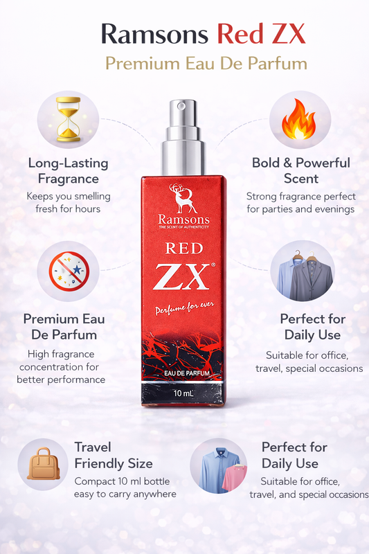 Ramsons Red ZX Eau De Parfum 10ml | Long-Lasting Perfume for Men