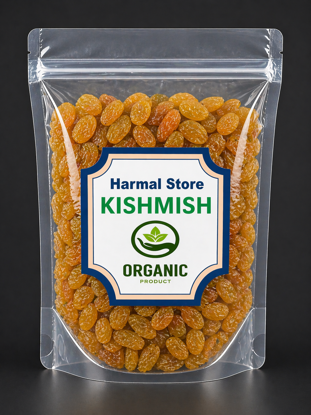 Harmal Store Organic Kishmish | Premium Golden Raisins | Natural Seedless Dry Grapes