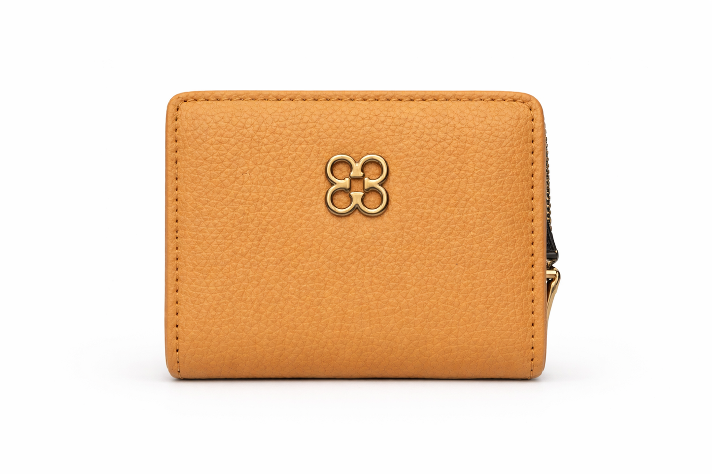 Compact Zip Around Wallet for Women, Small Synthetic Leather Wallet with Card Slots and Coin Pocket,