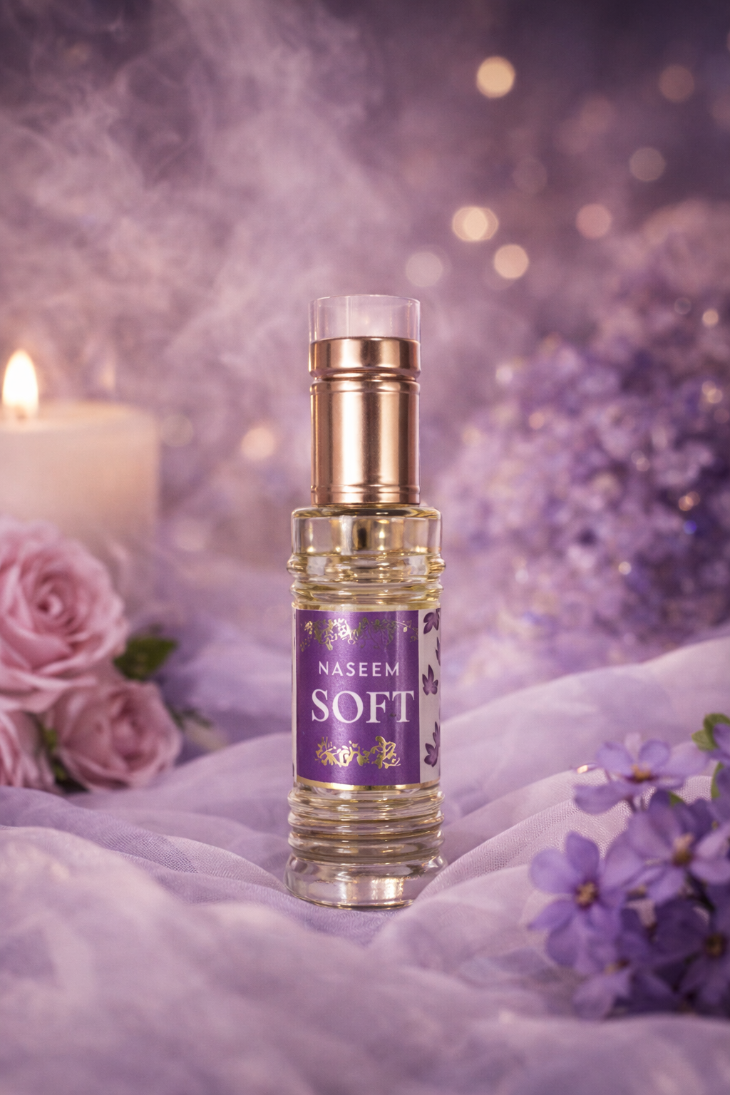 Naseem Soft Attar Roll On Perfume Oil 6ml – Alcohol-Free Long Lasting Floral & Sweet Fragrance for Women