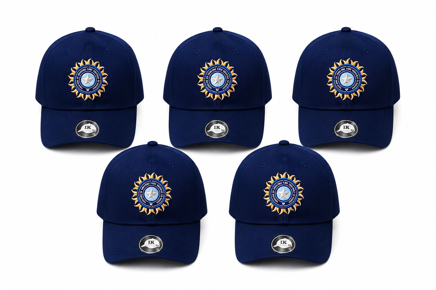 Premium Embroidered Baseball Cap for Men & Women 1 PEACE | Adjustable Cotton Sports Cap | Navy Blue Embroidered Hat with Curved Brim
