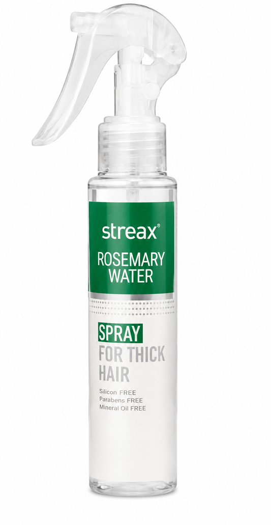 Streax Rosemary Water Spray for Hair Growth & Scalp Care – Rosemary Extract Hair Spray for Stronger, Thicker Looking Hair, Silicone Free, Paraben Free, 100 ml