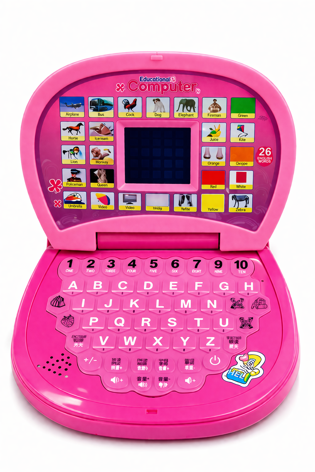 Educational Laptop Toy for Kids | Learning Computer with Letters, Numbers & Words | Interactive Sound & Music Toy