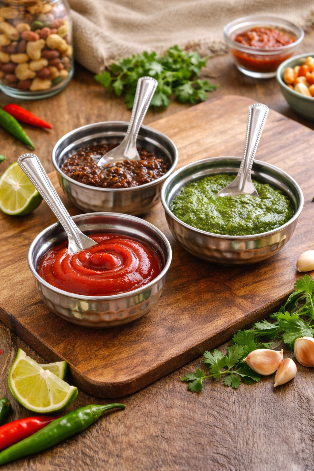 Small Serving Bowls for Kitchen, Dining & Kids Use  (3 Bowls + 3 Spoons)