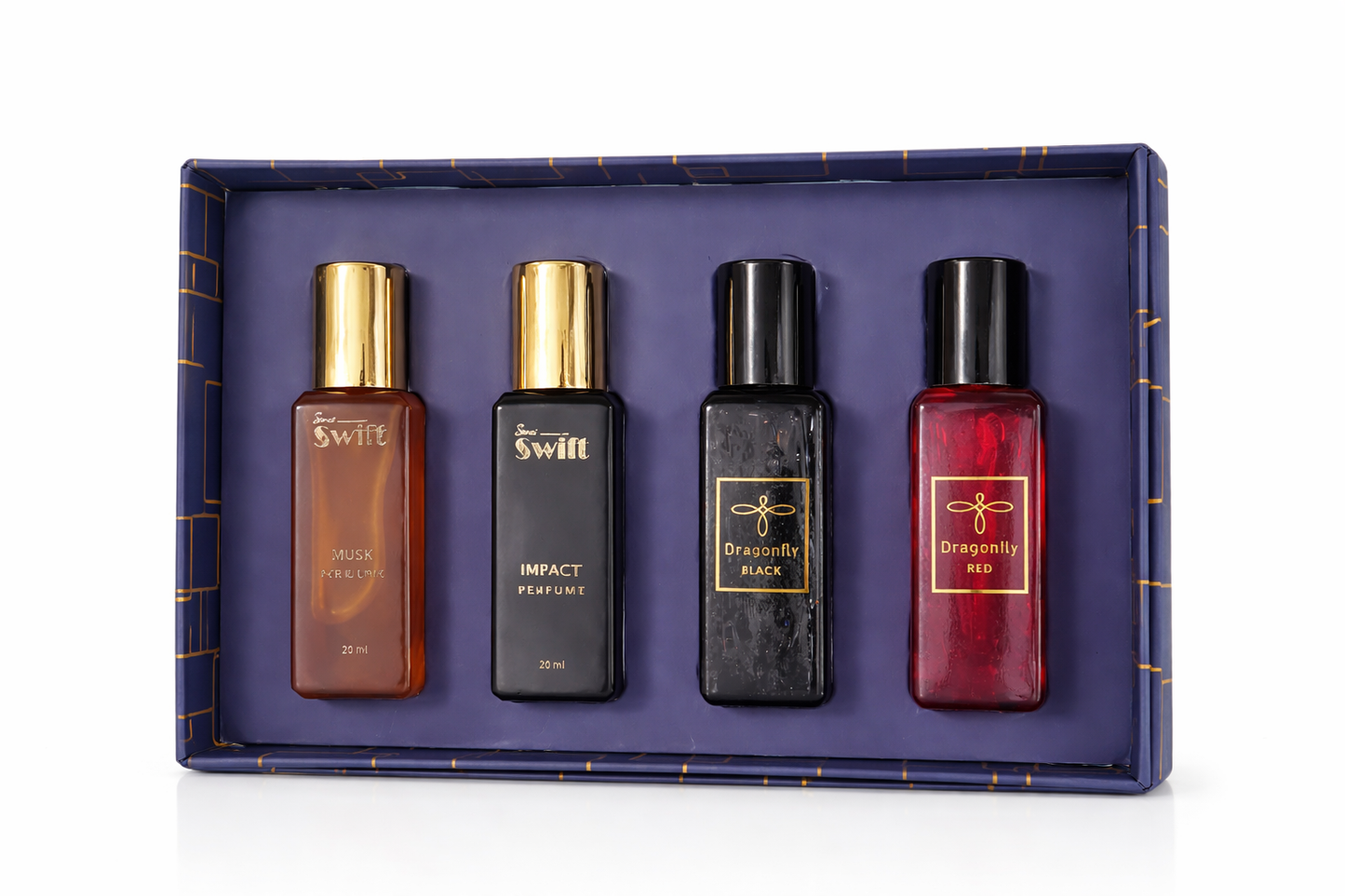 Clensta Luxury Perfume Gift Set for Men & Women – 4 x 20ml Eau De Parfum Miniatures | Long Lasting Premium Fragrance Set | Travel Size Unisex Perfume Collection
