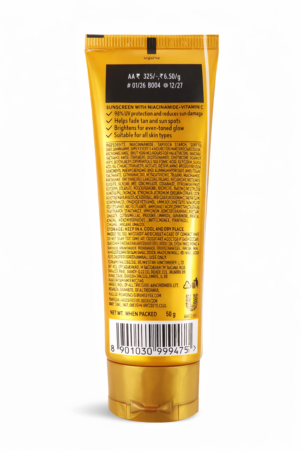 Pond’s Sun Miracle Protect & Bright Light Sunscreen SPF 55 PA++ with Niacinamide | Lightweight Daily Face Sunscreen for UV Protection & Brightening