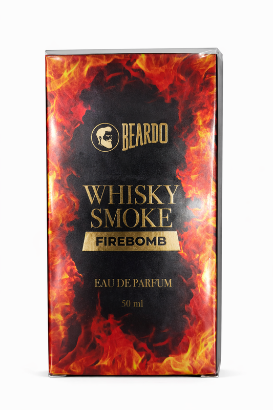 Beardo Whisky Smoke Firebomb Eau De Parfum 50ml | Long-Lasting Smoky Woody Perfume for Men 100 M.L